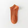 Meias Masculinas de Algodão Lisas para Primavera e Outono, Meias de Cano Curto, Meias Sapatilha, Sola Massageadora, Antiderrapantes, Meias Esportivas Masculinas de Corte Baixo