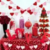 2025 Día de San Valentín Transfronterizo Arte Latte Amoroso Boda Boda Decoración de Habitación de Boda Bandera de Tela No Tejida en Forma de Corazón Venta al por Mayor