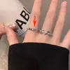 Anel de borboleta moderno com pérola e zircônia para mulheres, anel de casal de luxo leve de nicho, anel aberto elegante atacado