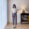 Tesouro afiado! Calça Balloon Casual para o Trabalho Outono Inicial Feminina Afunilada na Barra Calça Cropped Radish Harlan Feminina
