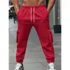 Fornecimento exclusivo transfronteiriço de calças de moletom esportivas versáteis masculinas vintage europeias e americanas com cordão solto, disponíveis para atacado