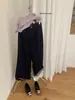 Wgwe9038 Jeans de Verano Nuevos Versátiles de Pierna Recta Sueltos Casuales Pantalones Largos de Pierna Ancha para Mujer