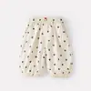 Pantalones Casuales de Lunares Simples y Elegantes de Nuevo Estilo para Bebés y Niños Pequeños, Pantalones de Algodón Estilo Coreano, Ropa de Verano para Bebés, Leggings Delgados
