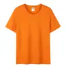 Camiseta de Algodão Puro com Gola Redonda 200g Feita Sob Medida Manga Curta Roupa de Trabalho com Logotipo Impresso Uniforme de Turma de Verão Camisa Cultural Publicitária Feita Sob Medida