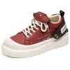 Nuevos Zapatos de Skate para Hombre Otoño e Invierno Bloque de Color Caña Baja Suela Gruesa Estilo Juvenil Tendencia Personalidad Streetwear Tallas Grandes Zapatos Deportivos Casuales