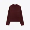 Exportación Transfronteriza Ropa de Mujer Estilo Europeo y Americano Za Otoño e Invierno Nuevo Estilo Simple y Versátil Suéter de Punto Suave con Cuello Alto