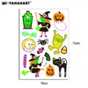 Nuevas Pegatinas de Tatuaje para Niños de Calabaza de Dibujos Animados que Brillan en la Oscuridad Fluorescentes del Festival de Fantasmas de Halloween Tatuaje Facial Fluorescente Ecológico