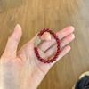 Novo Design Pulseira de Cinábrio Areia Dourada Roxa com Contas Qingshui Feminina Ins Nicho Luxo Leve Nova Pulseira Chinesa