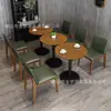 Restaurante Ocidental da Moda Sofá de Assento em Cartão de Madeira Maciça Cadeia de Restaurantes Lanches Hambúrguer Chá com Leite Café Restaurante de Hot Pot Combinação de Mesa e Cadeira