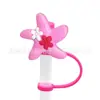Novos acessórios para namoradas Tubo de sucção Manga Tampa de sucção Silicone Plugue de poeira Bonito Anime Party Straw Decoration Produtos transfronteiriços