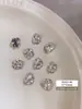 Decoraciones para Uñas con Pedrería Acabado Blanco K9, Pedrería Ovalada sin Base Hielo Azúcar Deslumbrante de Alta Gama, Accesorios de Pedrería para Uñas de Lujo Ligero