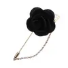 Boda coreana padrino dama de honor accesorios ramillete tela cadena de borla larga broche de rosa hombres fabricantes venta al por mayor