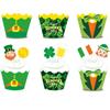 Nuevo Borde para Cupcake Temática Irlandesa Borde para Cupcake St. Decoración de Pastel del Día de San Patricio