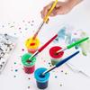 Conjunto de pincéis de esponja Amazon transfronteiriço com 61 peças conjunto de pintura para educação infantil de crianças ferramentas de grafite
