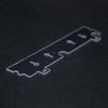 Placa de resistencia de 2 mm, placa de soporte mecánica, procesamiento de placa sólida transparente, doblado, unión, grabado, placa de plástico orgánico perforado