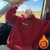 Sudadera con capucha de peso pesado de alta calidad para hombre, marca de moda para primavera y otoño, talla grande, holgada, ropa de terciopelo guapa y de alta gama