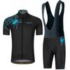 SALETU Traje de Ciclismo de Tirantes de Manga Corta de Araña Verano Ropa de Bicicleta para Hombre Competición de Bicicleta de Montaña