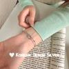 Pulsera Anillo de Mobius S999 Doble Capa de Plata de Ley para Niñas Lujo Ligero Nicho Exquisita Nuevo Regalo de Cumpleaños 2024