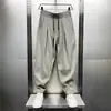 Fabricante Direto Calças de Verão Masculinas, Calças Casuais da Moda Respiráveis de Perna Reta Tamanho Grande, Calças Elásticas, Estilo Fino Versátil, Caimento Solto