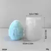 Molde de Silicona para Vela de Pascua con Forma de Huevo Decoraciones de Pascua DIY Jabón Artesanal Molde para Hornear Chocolate