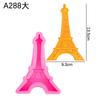 Decoração em formato 3D tridimensional da Torre Eiffel de Paris, molde de silicone de açúcar, decoração para bolo de chocolate, forma de assar