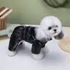 Ropa para Mascotas para Teddy, Bichón, Pastor de Shetland, Forrada de Polar, Engrosada, Impermeable y Cortavientos para Exteriores de Otoño e Invierno, 26 Abrigo de Algodón de Cuatro Patas para Montañismo