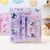 Set de Regalo de Papelería de Dibujos Animados Sanrio Kuromi Melody Cartera para Monedas Estudiante Caja para Bolígrafos Combinación Útiles Escolares