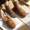 Nuevas Pantuflas de Algodón para Mujer Mingsheng para Otoño e Invierno, Pantuflas Cálidas Cerradas Antideslizantes para Interiores, Pantuflas de Algodón con Forro de Felpa Teddy con Envío Gratis