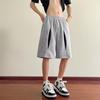 Calça Suéde Pesada Estilo Americano Cinco Pontos Masculina Verão Nova Chegada Shorts Esportivos de Basquete Largos Casuais Tendência Ins Comprimento Médio