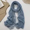 Bufanda suave y amigable con la piel, teñida anudada con encaje empalmado, con un ambiente artístico, estilo de hada, dulce chal de otoño japonés y coreano con pliegues