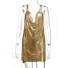 Vestido sexy de lentejuelas metálicas de Amazon 2023, ideal para fiestas, discotecas, estilo europeo y americano.