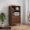 Aparador Moderno Minimalista, Gabinete de Vino para Sala de Estar, Gabinete de Té, Gabinete de Almacenamiento de Cocina, Gabinete de Almacenamiento Integrado Montado en la Pared