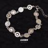 Estilo Ins Nicho Diseño Sentido Cara Sonriente Hip-Hop Personalidad Collar Pulsera Niñas Simple Moda Retro Pulsera Celebridad de Internet