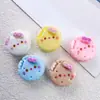 Mini Comida de Juguete Imitación Sándwich Galleta de Gato Accesorios de Resina Pegamento de Crema Funda de Teléfono DIY Pasador Flor de Zapato Pulsera