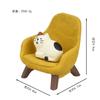ZAKKA Silla Sofá Estilo Japonés Gato INS Corazón de Niña Creativo Micro Escena Resina Pequeños Adornos Atrezzo para Fotos