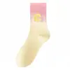 Calcetines de Correr de Algodón Puro Resistentes al Olor para Mujer, a Media Pantorrilla, para Primavera y Verano, Calcetines Deportivos Finos y Coloridos para Mujer con Pantalones de Tiburón