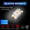 A lâmpada brilhante do diodo emissor de luz de SMD perla 0603 a luz verde amarela 1608 SMD LED SMD SMD grânulos da lâmpada