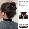 Novo Estilo 2025 Presilha Retro com Laço de Tamanho Médio para Mulheres, Presilha de Tubarão de Alta Qualidade para a Parte de Trás da Cabeça com Pouco Volume de Cabelo, Acessório Popular para Cabelo
