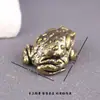 Enfeite Criativo de Sapo Dourado Vintage de Latão Sólido, Só Entra mas Não Sai, Decoração de Casa, Animal de Estimação de Chá para Escritório, Pequeno Enfeite de Mesa