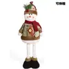 Muñecos de Navidad, Papá Noel telescópico de Navidad, muñeco de nieve, renos, artículos de decoración navideña, decoraciones de ambiente navideño