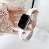Para Apple Applewatch s8 relógio pc doce cintura fina três contas iwatch se/9/7/6 pulseira