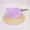 Envelopes Triangulares Estilo Ocidental com Estampa Dourada, Papel Colorido em Formato de Diamante, Papel Perolado, Envelopes para Convites de Negócios, Personalizáveis com Logo, Atacado do Fabricante