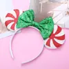 Diadema de lazo de Mickey Diadema de lazo con lentejuelas para bebé de estilo europeo y americano Accesorios para el cabello infantiles transfronterizos