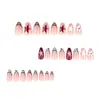 Uñas Vestibles de Patrón de Cocodrilo Estilo Francés de Venta Caliente Transfronteriza, Arte de Uñas de Estrella de Cinco Puntas, Puntas de Uñas, Piezas de Uñas Vestibles, Productos Terminados al por Mayor