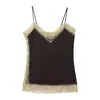 Conjunto de Top Camisola e Saia Feminino de Cetim de Seda com Renda - Estilo Europeu e Americano - Venda Quente Transfronteiriça de Comércio Exterior para Aliexpress