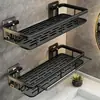 Estante de Almacenamiento de Pared para Baño, Instalación sin Taladro, Adecuado para Inodoro, Ducha, Lavabo y Estanterías de Baño