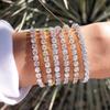 Pulsera de Tenis Explosiva de Venta Caliente Transfronteriza de Amazon para Mujer Chapada en Oro Real con Zirconia Pulsera al por Mayor Pulsera de Diamantes Completa s5650