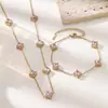 Set de Pulsera y Collar de Acero de Titanio Retro Dorado Simple Multicor con Circonita para Mujer, Venta Caliente Transfronteriza, No se Desvanece, Joyería de Circonita