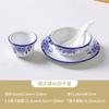 Conjunto de louça de cerâmica para hotel chinês de quatro peças, prato, tigela, restaurante, clube, hot pot, logotipo personalizado