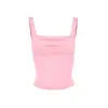 Ac062 Moda Verano 2024 Estilo Europeo y Americano Calle de Moda Chaleco de Tirantes Ajustado para Mujer